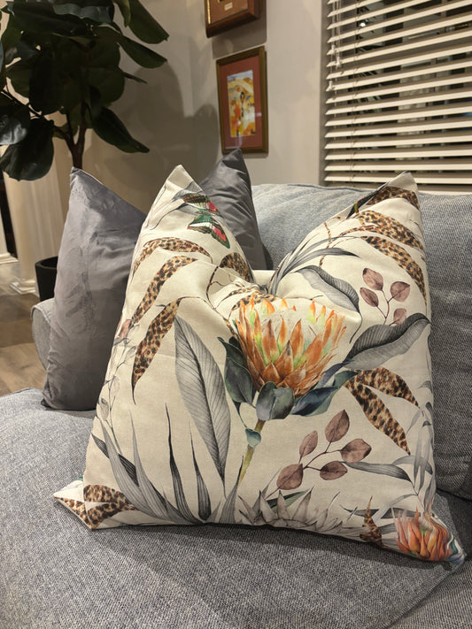 Protea (orange) scatter cushion cover