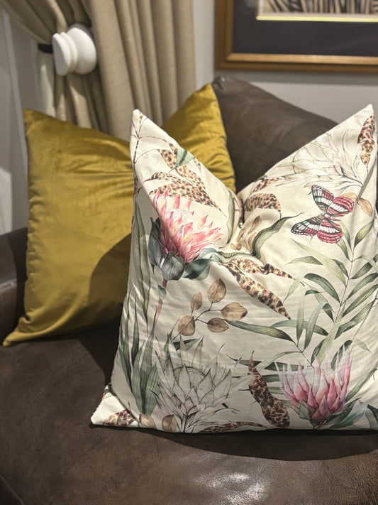 Olive Gold velvet scatter cushion cover