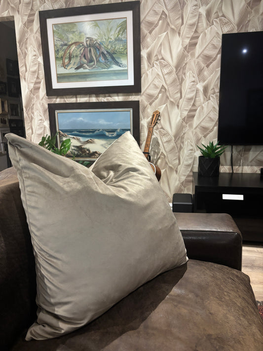 Silver Mist velvet scatter cushion cover