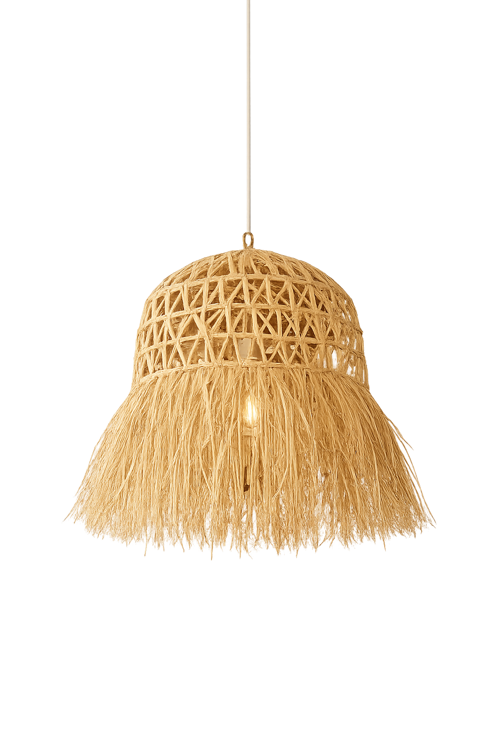 Boho Fringe Pendant Light