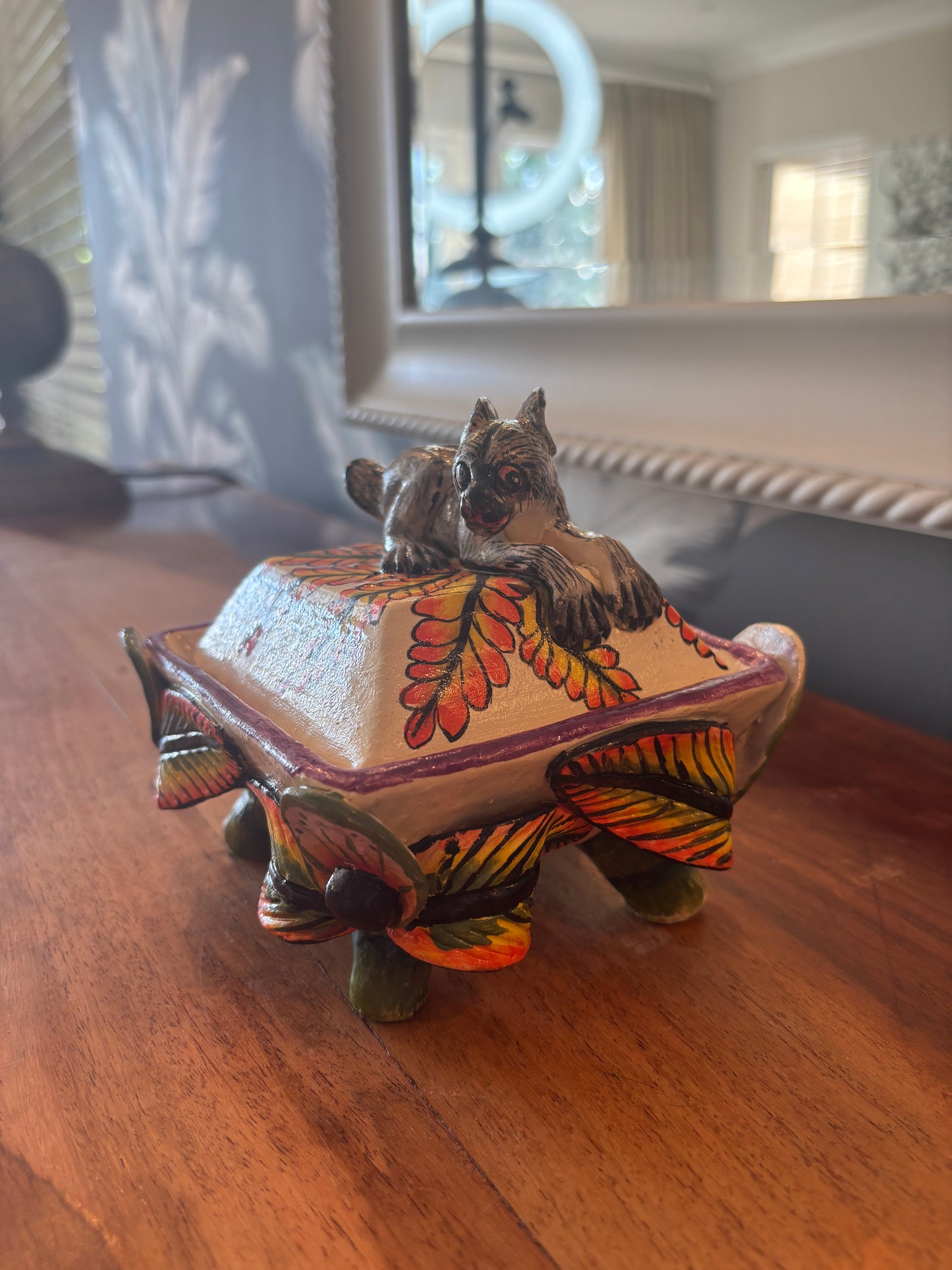 Butter dish - whimsical hare