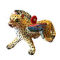 Whimsical, winged leopard. Nursery ornament or Christmas tree ornament 