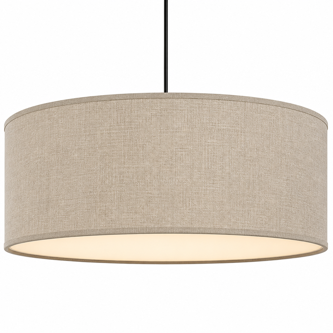 Drum pendant light shade